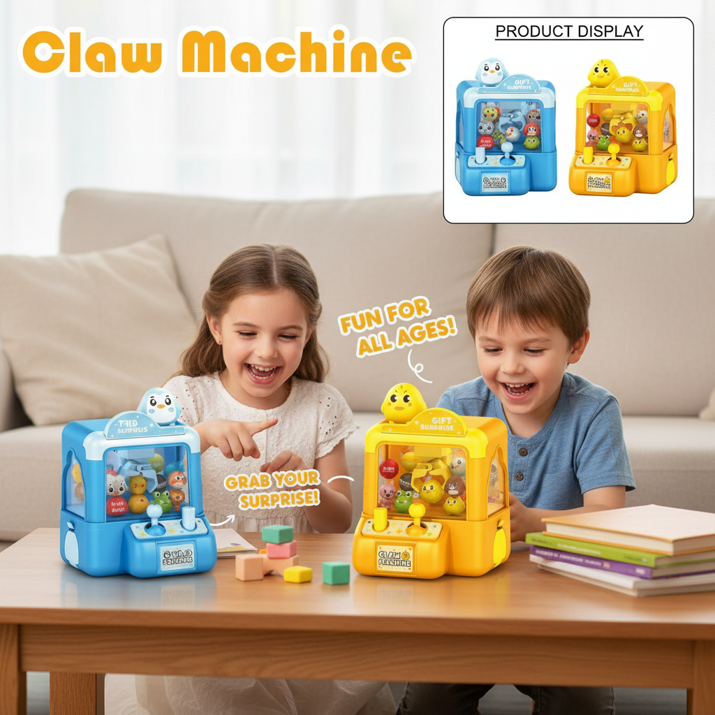 Arcade Toy Vending Machine - Mini Claw Machine Arcade Game for