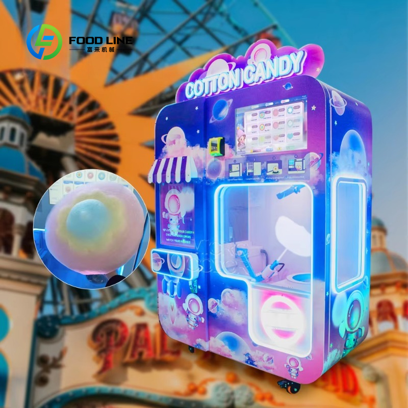 Bill Acceptor Vending - Customized Cotton Candy Vending Machine Automatic