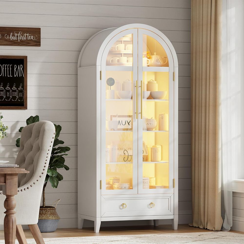 4-Tier Glass Display Cabinet,  - Glass Cabinet Display review and price