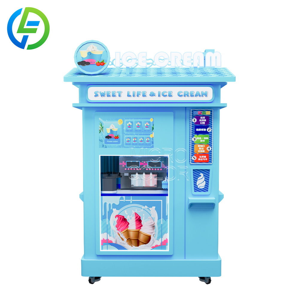 Customized 24 Hour Soft Ice Cr - Vending Machine Qr Code review and price
