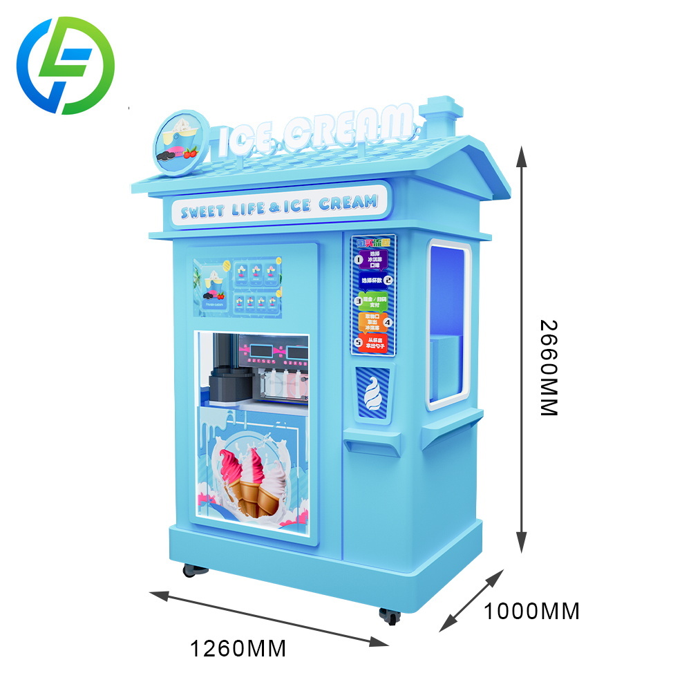 Customized 24 Hour Soft Ice Cr - Vending Machine Qr Code review and price
