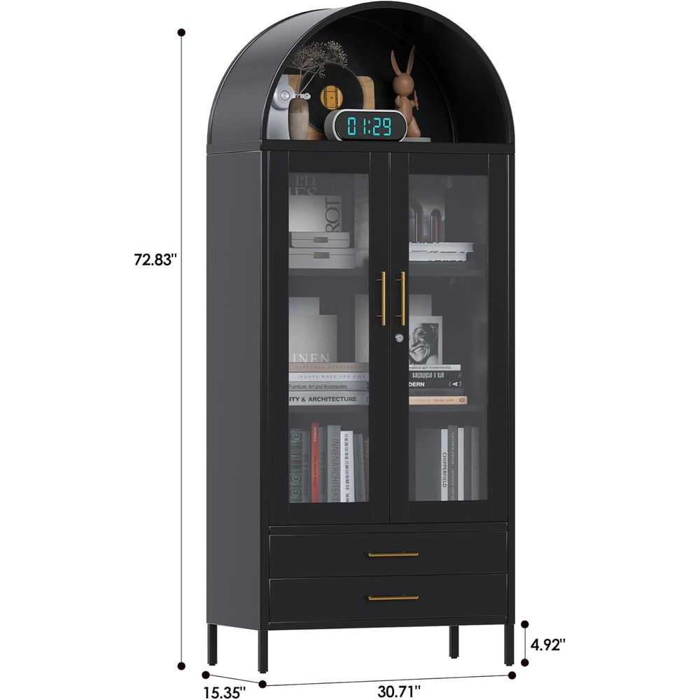 73 High Metal Display Cabinet  - Glass Cabinet Display review and price