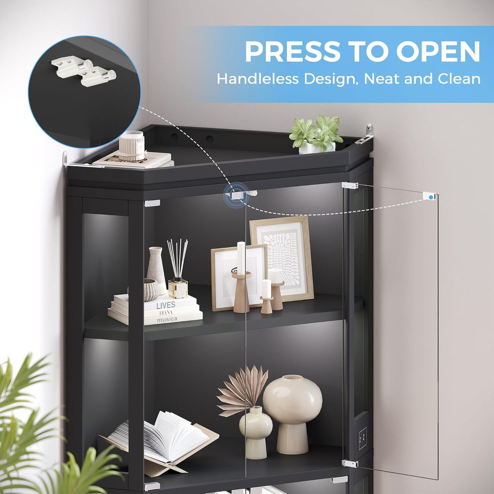 67 Tall 4-Tier Glass Display C - Glass Cabinet Display review and price