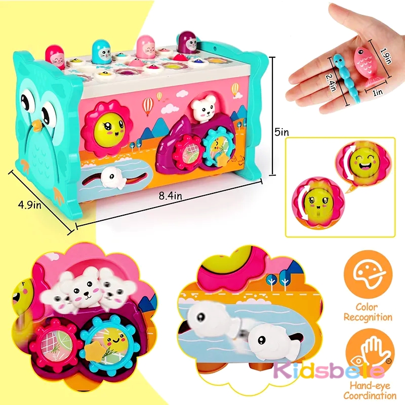 Kids Montessori 8 in 1 Fishing - Whack A Mole Arcade review and price