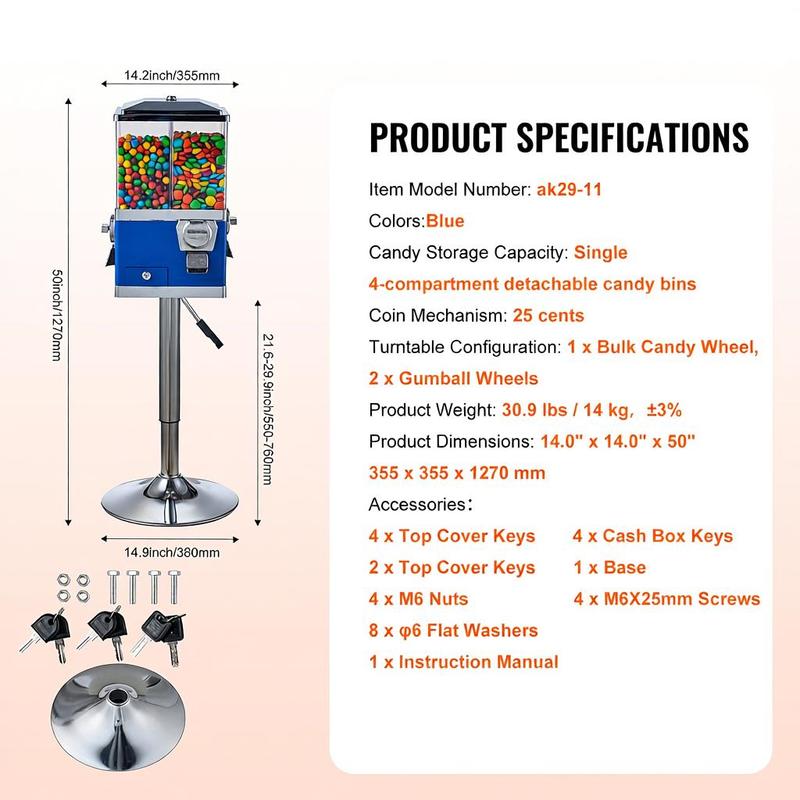 Commercial Vending Machine, Fo - Candy Vending Machine review and price