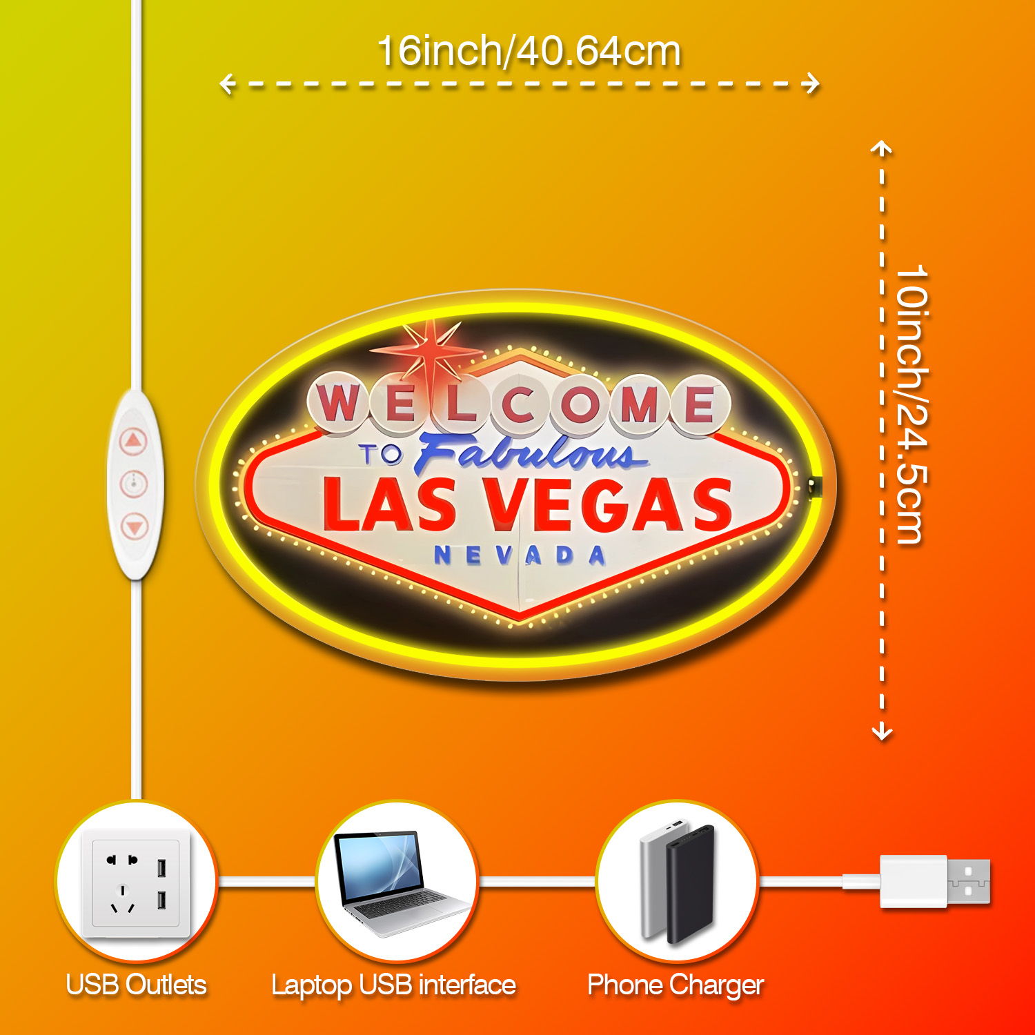1 piece Welcome to Las Vegas L - Arcade Las Vegas review and price