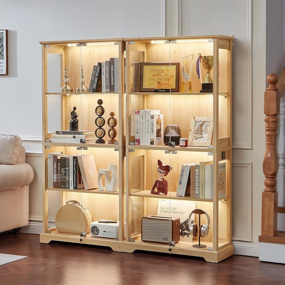 Dual Glass Door Display Cabine - Glass Cabinet Display review and price