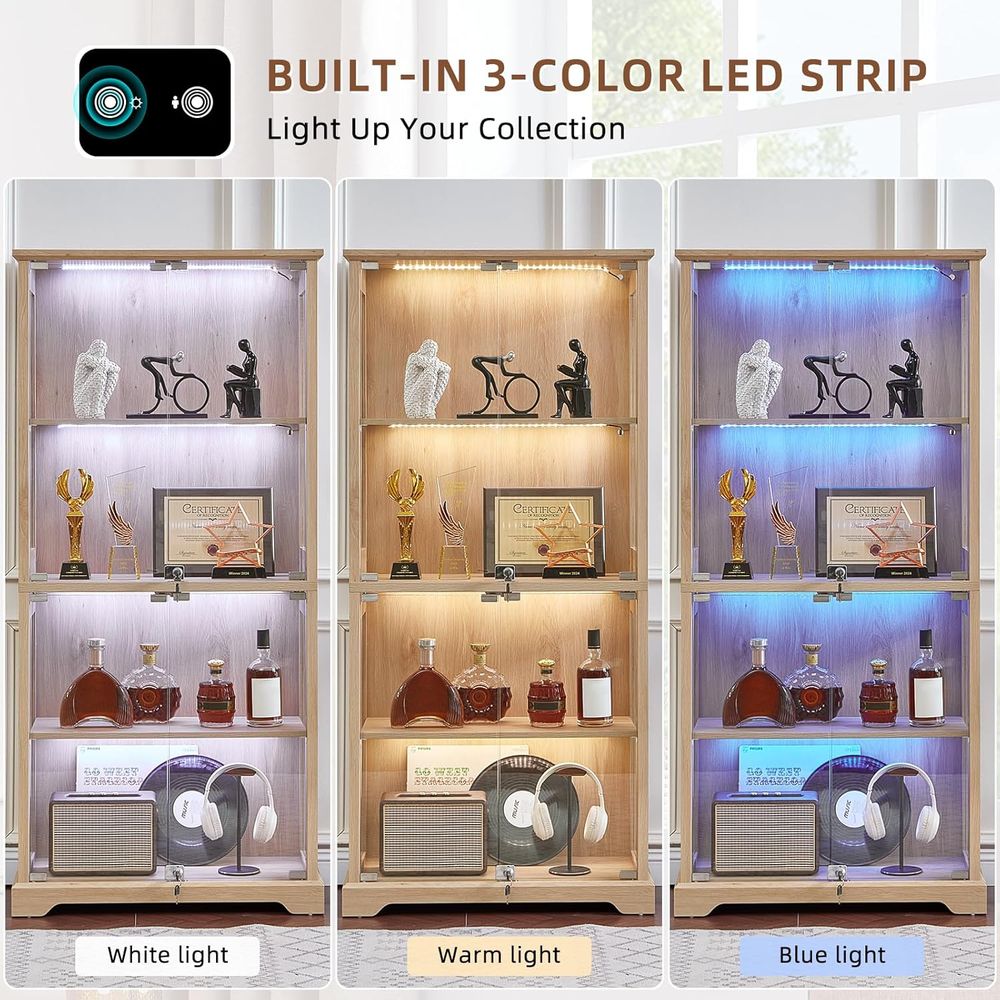 Dual Glass Door Display Cabine - Glass Cabinet Display review and price