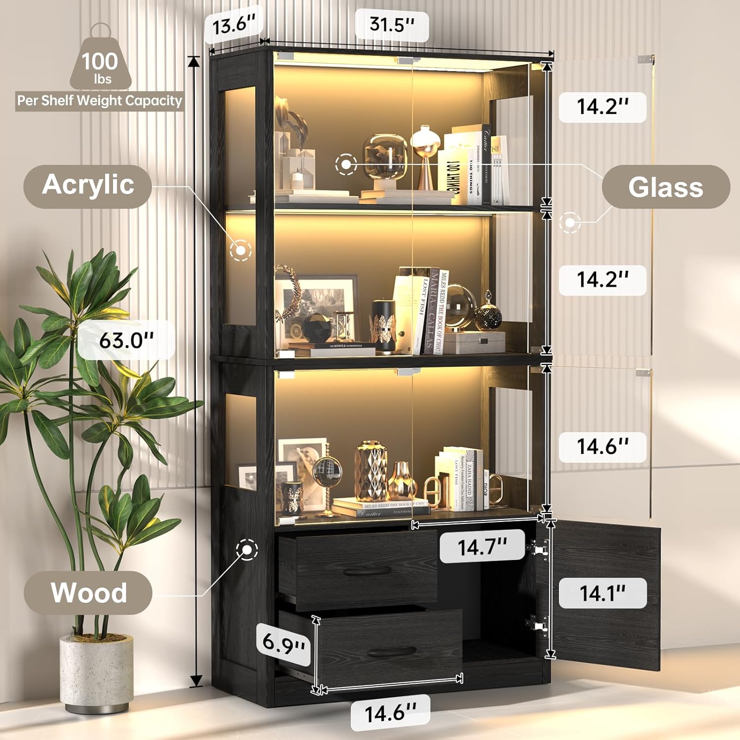 Display Cabinet with Glass Doo - Glass Cabinet Display review and price