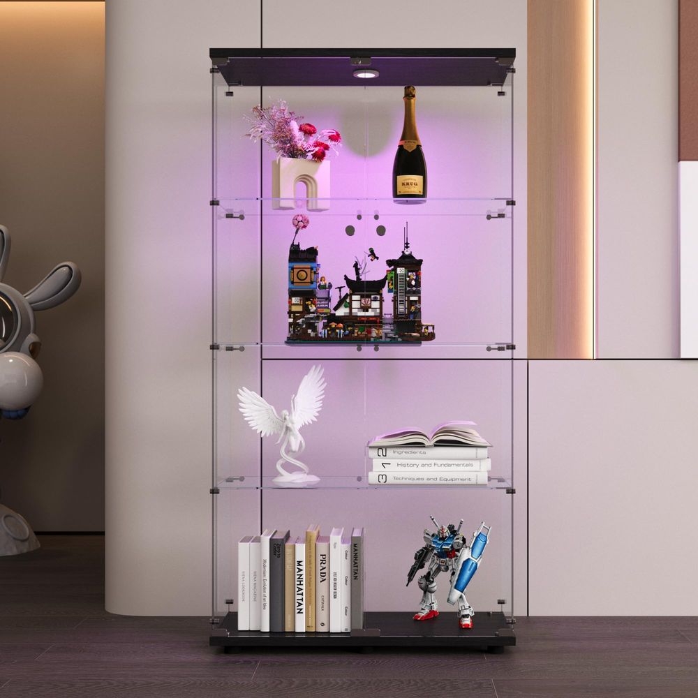 4Shelf Tempered Glass Display  - Glass Cabinet Display review and price