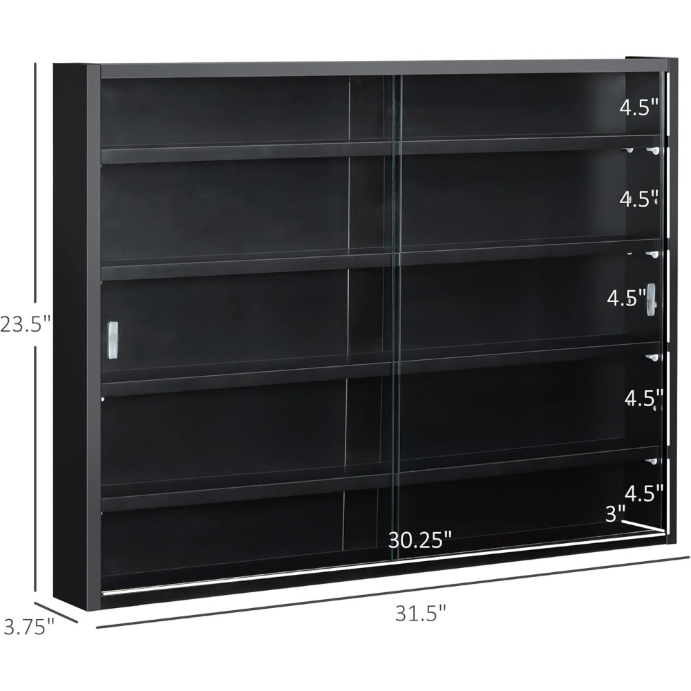 5-Tier Display Cabinet, Glass  - Glass Cabinet Display review and price
