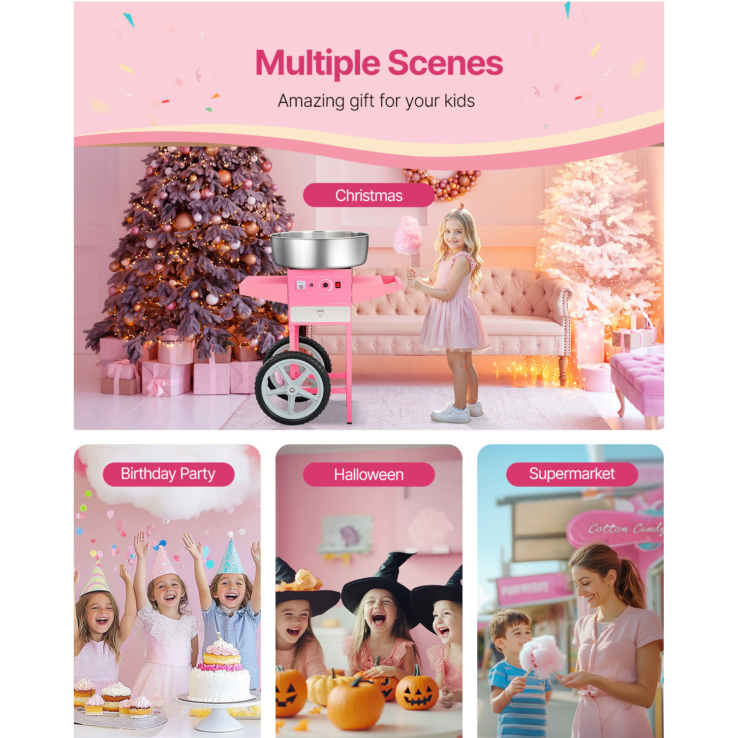 SucceBuy Electric Cotton Candy - Candy Floss Machine review and price