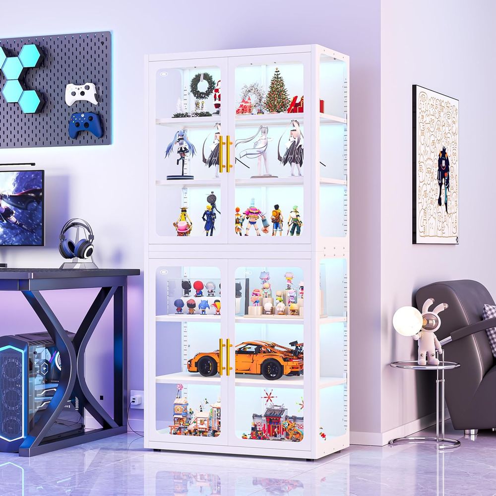68 White Glass Display Cabinet - Glass Cabinet Display review and price