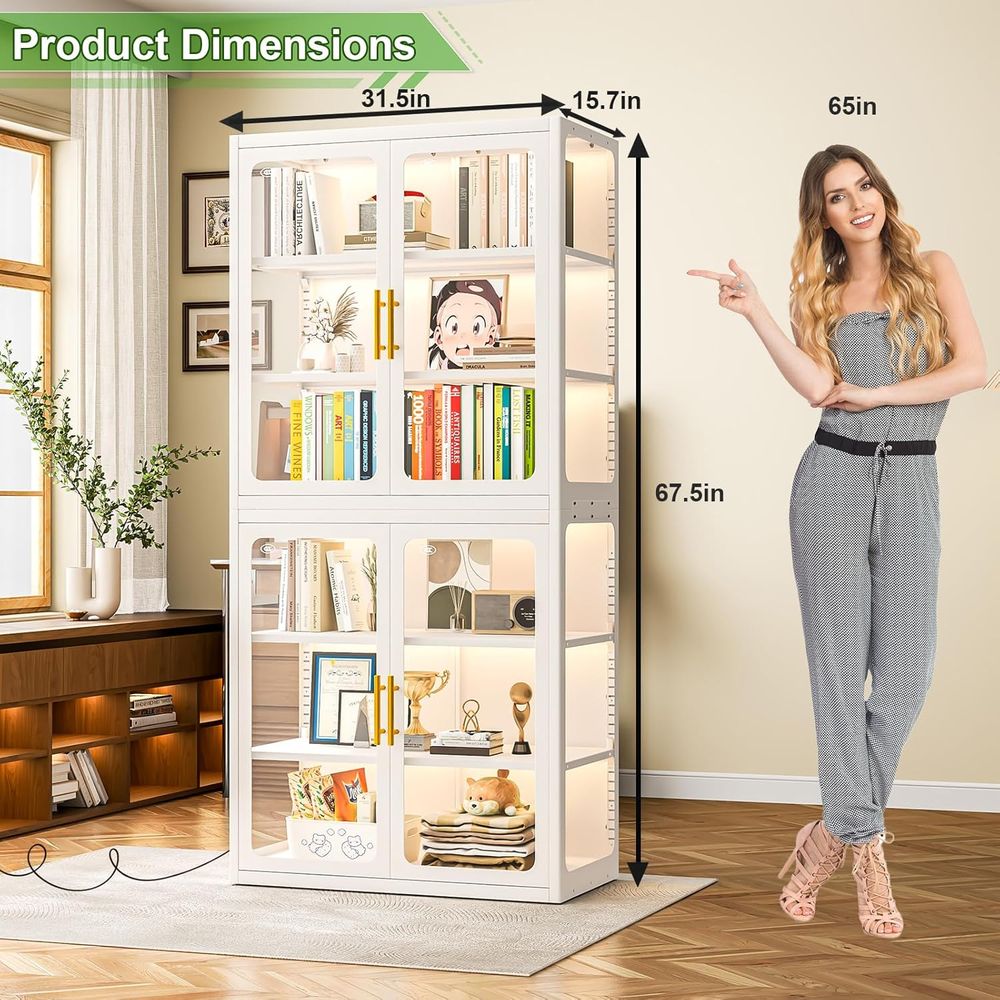 68 White Glass Display Cabinet - Glass Cabinet Display review and price