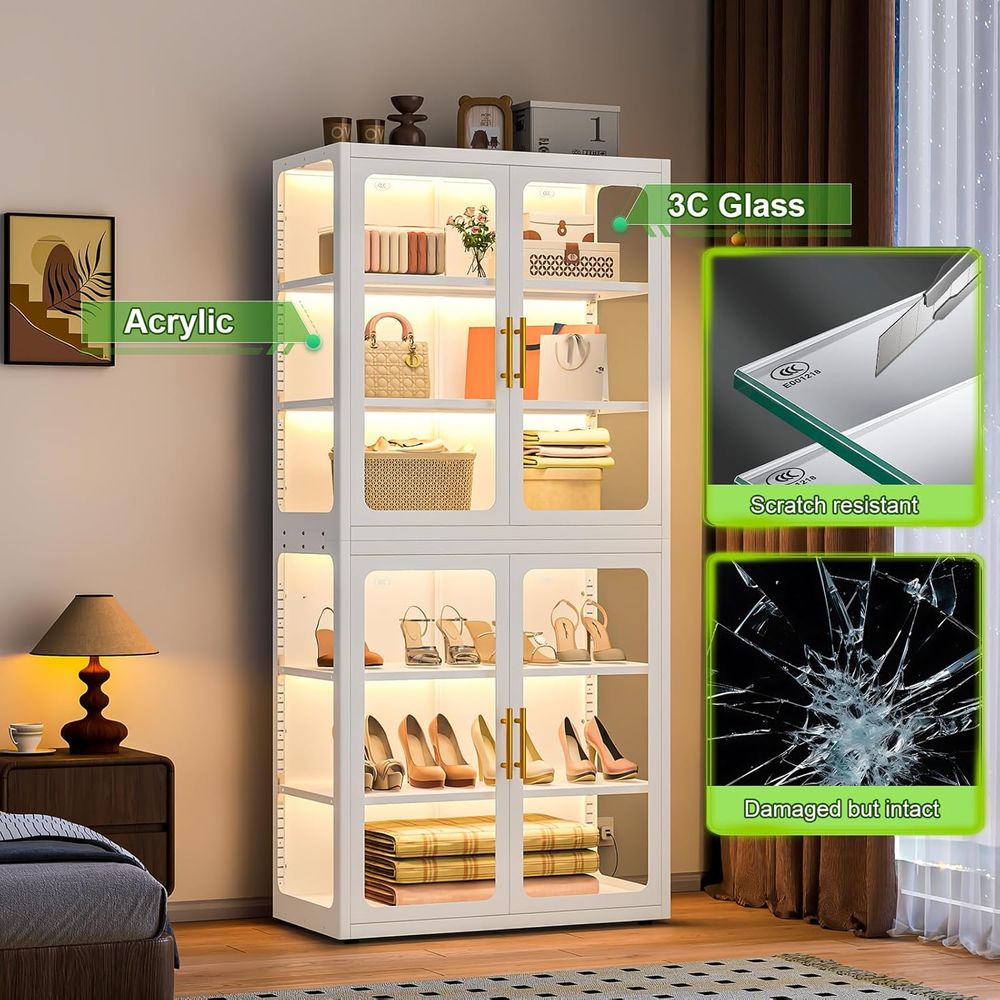 68 White Glass Display Cabinet - Glass Cabinet Display review and price